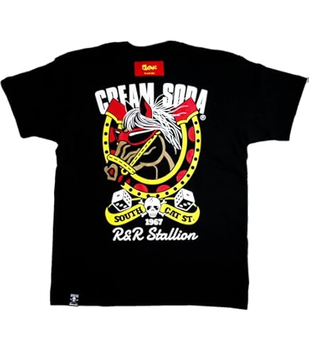 Amazon | CREAM SODA カーシブ アウトライン Tシャツ ☆ creamsoda