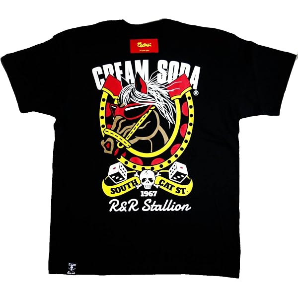 Amazon.co.jp: CREAM SODA リーゼント ドラゴン Tシャツ ☆ creamsoda