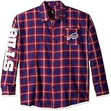 NFL Football 2015 Wordmark基本的なフランネル長袖シャツ – Pickチーム 3L ブルー