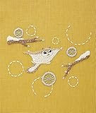 DMC Chicchi 森で暮らす動物たちの12か月刺繡キット 冬の空を舞うエゾモモンガさん 説明書・図案付き DMCJPT64J