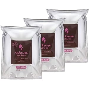 犬用【国産・無添加・お徳用】サクラペットフード ドライフード(カリカリタイプ)800g×3個セット 【ドッグフード・ドラ…