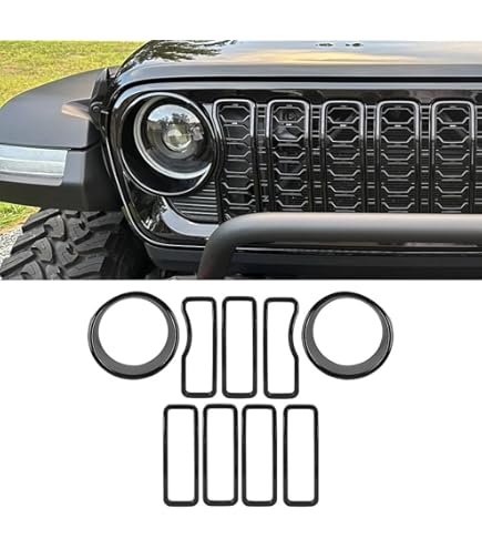 Amazon.co.jp: グリルインサート 2024 2025+ Jeep Wrangler JL グリル
