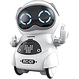 ポケットロボット Pocket Robot 知育教育 英語練習 ロボットおもちゃ 【正規品 日本語パッケージ 日本語説明書】 手のひらサイズ コミュニケーションロボット ダンス 歌 スマートロボット 音声認識 会話 プレゼント キッズ 男の子 女の子