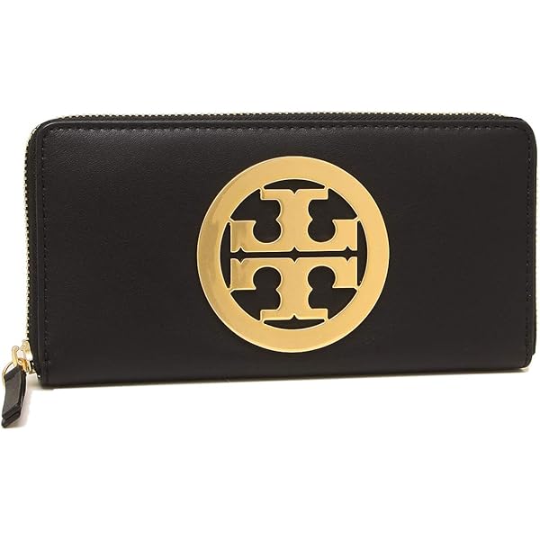 Tory Burch 美品☆長財布 ブラック 人気 シェブロン レザー 美品】トリーバーチ ToryBurch レザー ラウンドファスナー 長