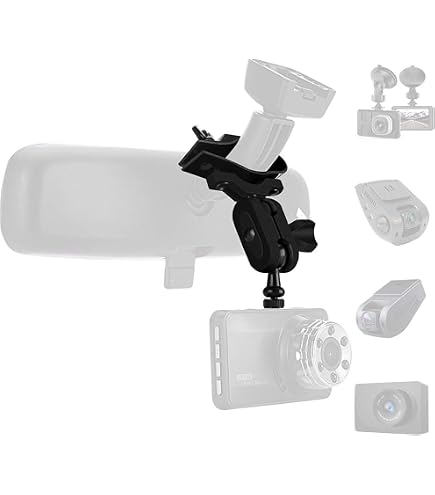 2 Supporti Adesivi Bassi Per Garmin Dash Cam - Compatibile Con Mini 2/3, 45/46/47, 55/56/57, 65W, Tandem, X Series - Giunto 8,55mm - 4