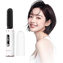 Amazon | ヒートブラシ コードレス ブラシアイロン ストレート