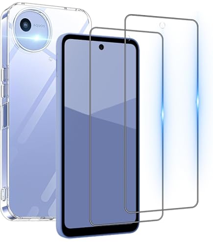 Amazon | Seninhi 対応 AQUOS Wish 5 ケース（1枚入）+ ガラスフィルム