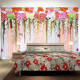 Sproud カスタムの壁画壁紙植物花のベッドルームのカーテン壁紙牧歌的 Tv 背景結婚式部屋シルクの布装飾壁紙 400 Cmx 280 Cm