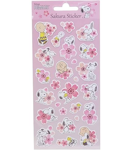 さくらスヌーピー Amazon.co.jp: スヌーピー[SAKURA ミニ ステッカーセット