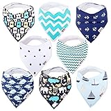 MABAY Baby Bandana Drool Bibs for Drooling and Teething, 100% Cotton Bandana Baby Bibs Gift Set For 
