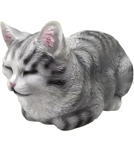 Amazon.co.jp: 猫の置物 香箱座り(こうばこずわり)猫(茶トラ