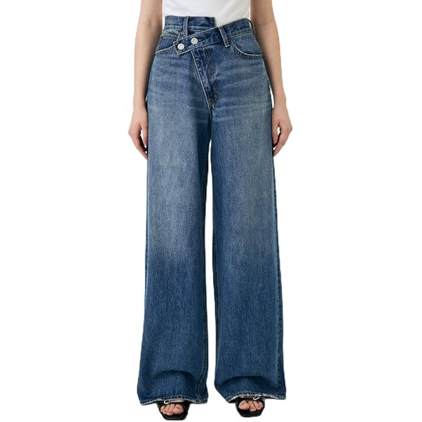 Amazon | [マウジー] セットアップ対応 DROP WAIST CURVE STRAIGHT