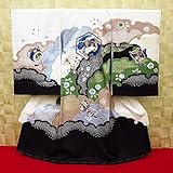 【雪輪尽くし・鷹・本絞り・白】 男児　初着　祝着 のしめ 産着 男の子のお宮参り着物 高級 フードセットプレゼント付