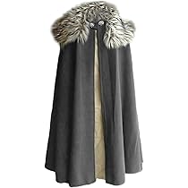 Black Three layered ファー付きマント 6155-hZwpAL._AC_UL210_SR210,