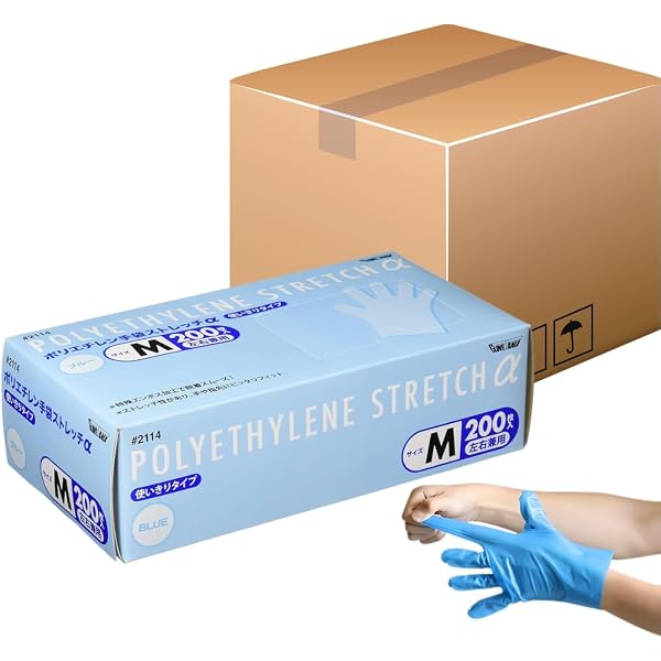 使い捨て手袋 Mサイズ 20箱まとめ売り Amazon.co.jp: [BENDELY] 川西工業 #2114 ポリエチレン手袋 使い捨て