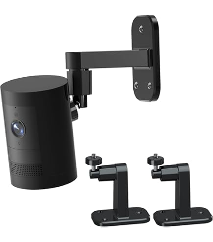 3 Pezzi Supporto A Parete Per Telecamera,Supporto Da Parete Per Telecamere Di Sicurezza Da Interno/Esterno,per Modelli Compatibili Come Arlo Pro 2, Arlo Pro, Arlo, Arlo Cam E Cos¨¬ Via (Nero - Foto 9