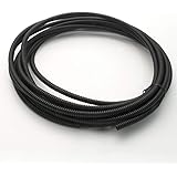 品番EL36 配線チューブ 内径5mm 5φ 全長10m コルゲートチューブ スリット入り 黒 結束 保護