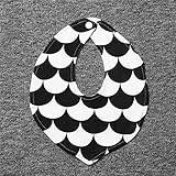 Tovadoo ベビー よだれかけ　コットンブレンド　扇形　ソフト　ファッション　キュート　出産祝い　プレゼント 七色入　19*26cm　0-10歳