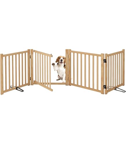 Amazon.co.jp: Oapety ペットゲート ドア付き 置くだけ 犬 ゲート