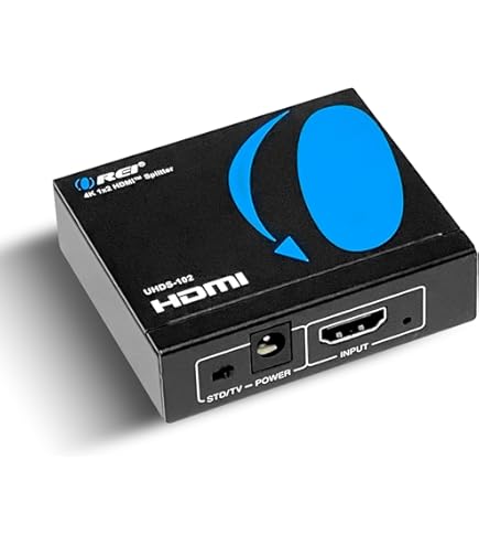 Amazon | U9 ViewHD 2ポート 1x2 電源 HDMI 1 in 2 出力 ミニ