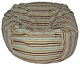 Ahh! Products Chenille Stripe Coastal Washable Bean Bag Chair, Large [並行輸入品]