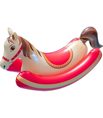 Amazon | Rockin Horse 2 Person ロッキングホース(木馬型) フロート