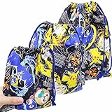 ポケットモンスター サン&ムーン 巾着袋 きんちゃく 男の子 男児 コップ袋 給食袋 体操服袋 fo-phk-600a 3種SET