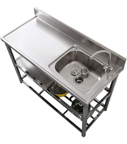 Amazon.co.jp: ガーデンシンク ステンレス 簡易流し台 屋外 蛇口