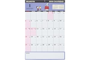 サンリオ(SANRIO) 書き込みカレンダー 2026 スヌーピー 紙壁掛け 壁掛けカレンダー 壁掛カレンダー 622796