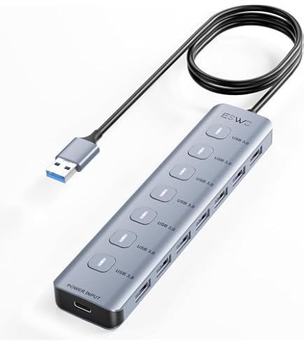LogiLink UA0125 USB2.0 10ポートハブ Amazon | LogiLink USB 2.0 10ポートハブ オン/オフスイッチ付き