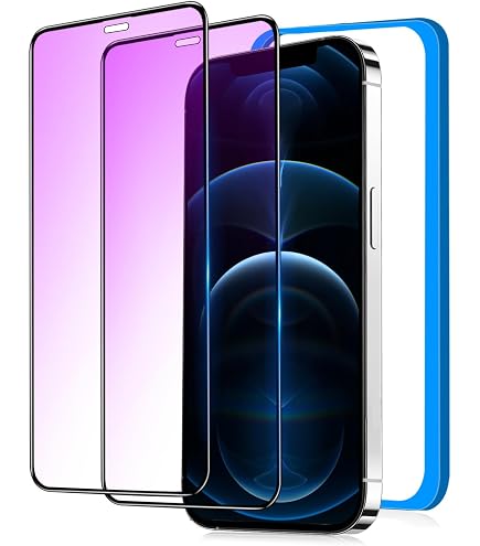Apple iPhone 12 ブルー 64MB 液晶保護ガラス付き Amazon | 対応 iPhone 12 ガラスフィルム ブルーライトカット 【 2+2枚