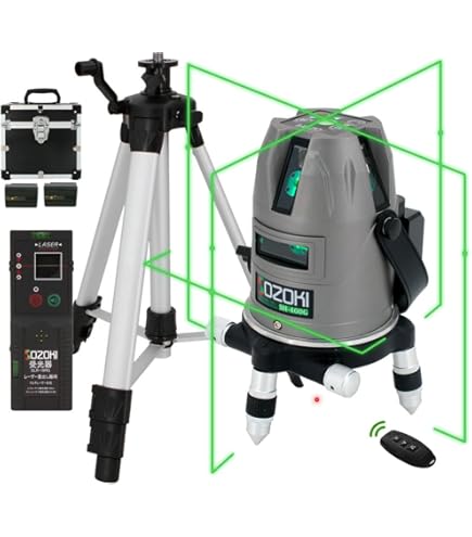 Amazon | SOZOKI レーザー墨出し器 SH-400GRC 【受光器セット】5ライン