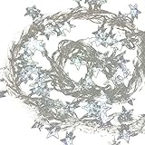 Fuloon　10M 80灯　スター　庭園ガーデンライト　ロープライト　自動点灯　イルミネーション「８色選べる」　クリスマス、パーティー、結婚式 (ホワイト)