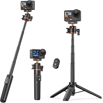Amazon | VRIG Osmo Action 6/5Pro/4用 三脚 リモコン付き 自撮り棒