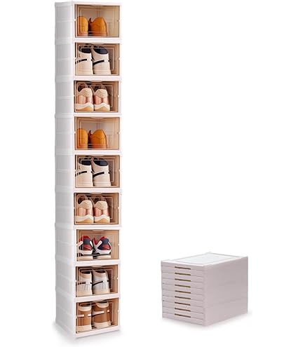 Amazon｜シューズラック木製 靴箱 縦長 下駄箱 シューズボックス