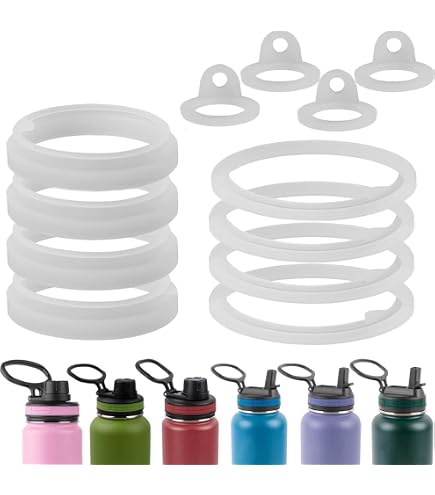 3-Pack Water Bottle Gasket Replacement For ThermoFlask - Silicone O-Ring Seals For 18/24/32/40oz Bottles