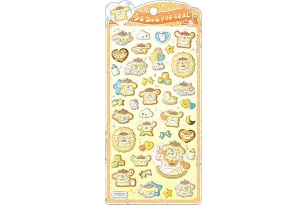 クラックス CRUX うるちゅる ポップシール ポムポムプリンベビー ぷっくり 立体 スマホデコ 推し活 131787