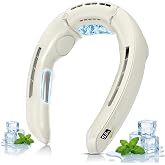 MOOLOTY ネッククーラー 冷却プレート ペルチェ素子 首掛け扇風機 100段階風量調節 4000mAh 最大16時間連続使用 ネックファン | 羽なし 首掛けクーラー 首 冷却 冷やす ネッククーラー 急速充電 静音 軽量 熱中症対策 首かけ 