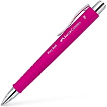 Faber-Castell Poly Ball XB Ballpoint Pen - Rose Color, Extra Soft Writing, Triangular Grip - View #3