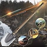 YCOSON ダニエルポータブル多機能屋外サバイバル折りたたみショベル車両ガーデンシャベルアルミ合金ハンドル