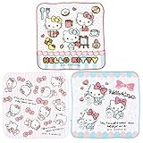 ハンカチ ガーゼ ハローキティ プチタオル 3枚入り こんにちは 20×20cm PG448300