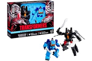Transformers Studio Series MTMTE Collection Transformers: Devastation Ground Soldier and Elite Seeker Converting Action Figures, 8+