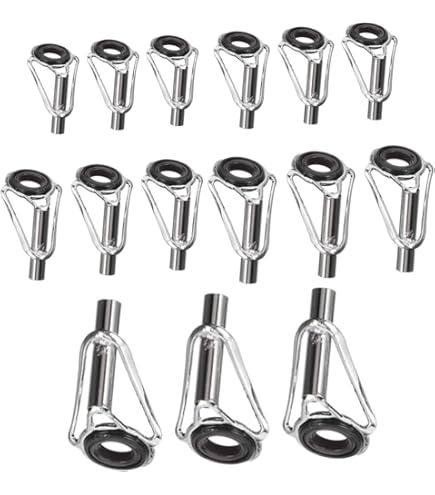 Amazon | LNJLQW 25点セット 釣竿 ロッドガイド アイリング セラミック