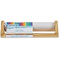 Melissa & Doug Wooden Tabletop Paper Roll Dispenser with White Bond Paper (12 inches x 75 feet)