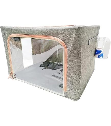 Amazon | 2023新登場 酸素室 ペット、22L/66L/100Lペット 酸素 ケージ