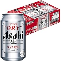 Amazon.co.jp: スーパードライ アサヒ ビール 350ml×24本[6缶×4] 辛口