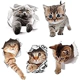 Amazon 3 D かわいい 動物 リムーバブル バスルーム トイレ 座席ウォール ステッカー壁紙 猫 ウォールステッカー オンライン通販