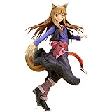 狼と香辛料、ヒーロー、かわいいオオカミ少女、かわいいかわいい美少女、アニメ人形フィギュアモデル、デスクトップ装飾、PVC高さ約20cm