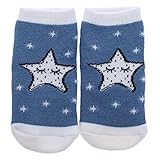 Domybest【冬を懐に抱えて~】子供靴下 秋冬 厚い 赤ちゃんのチューブソックス ベビーフロアソックス 柔らかく快適 かわいい月と星のパターン 0-1歳に適して