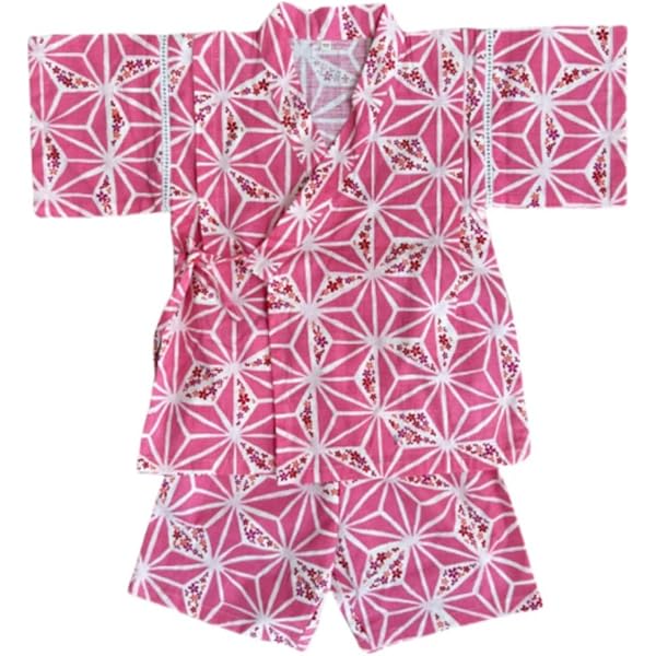 Amazon | [LIDANO] 甚平 女の子 桜柄 金魚柄 上下セット 子供